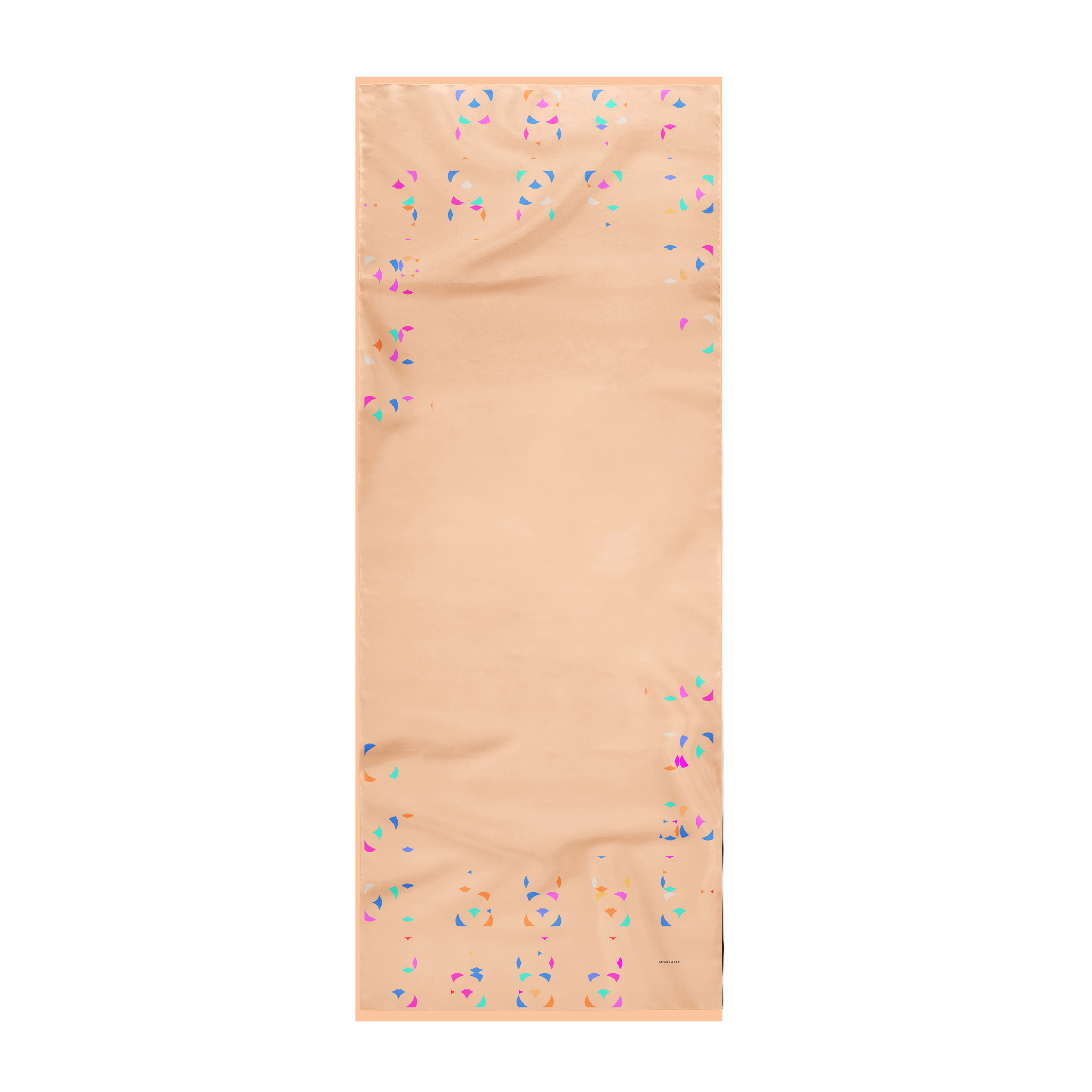 Mookaite colour blocks Scarf / Cotton silk