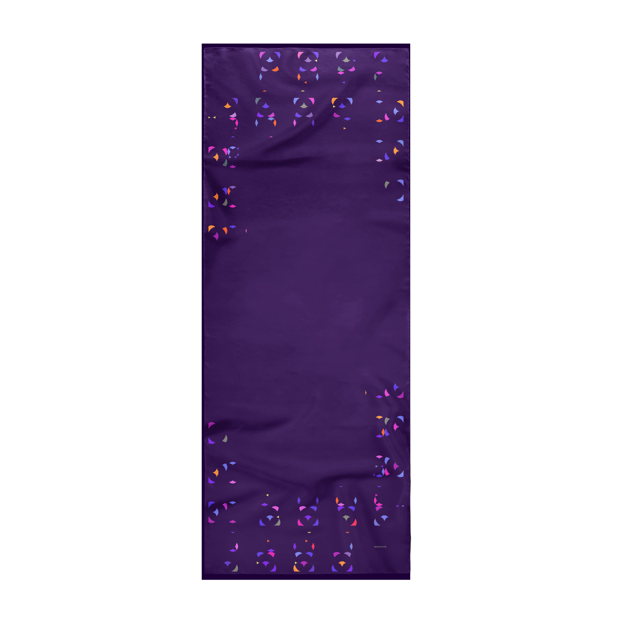 Mookaite colour blocks Scarf / Cotton silk