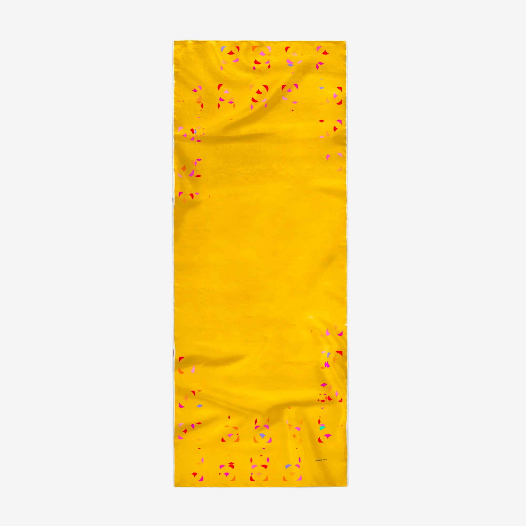 Mookaite colour blocks Scarf / Cotton silk