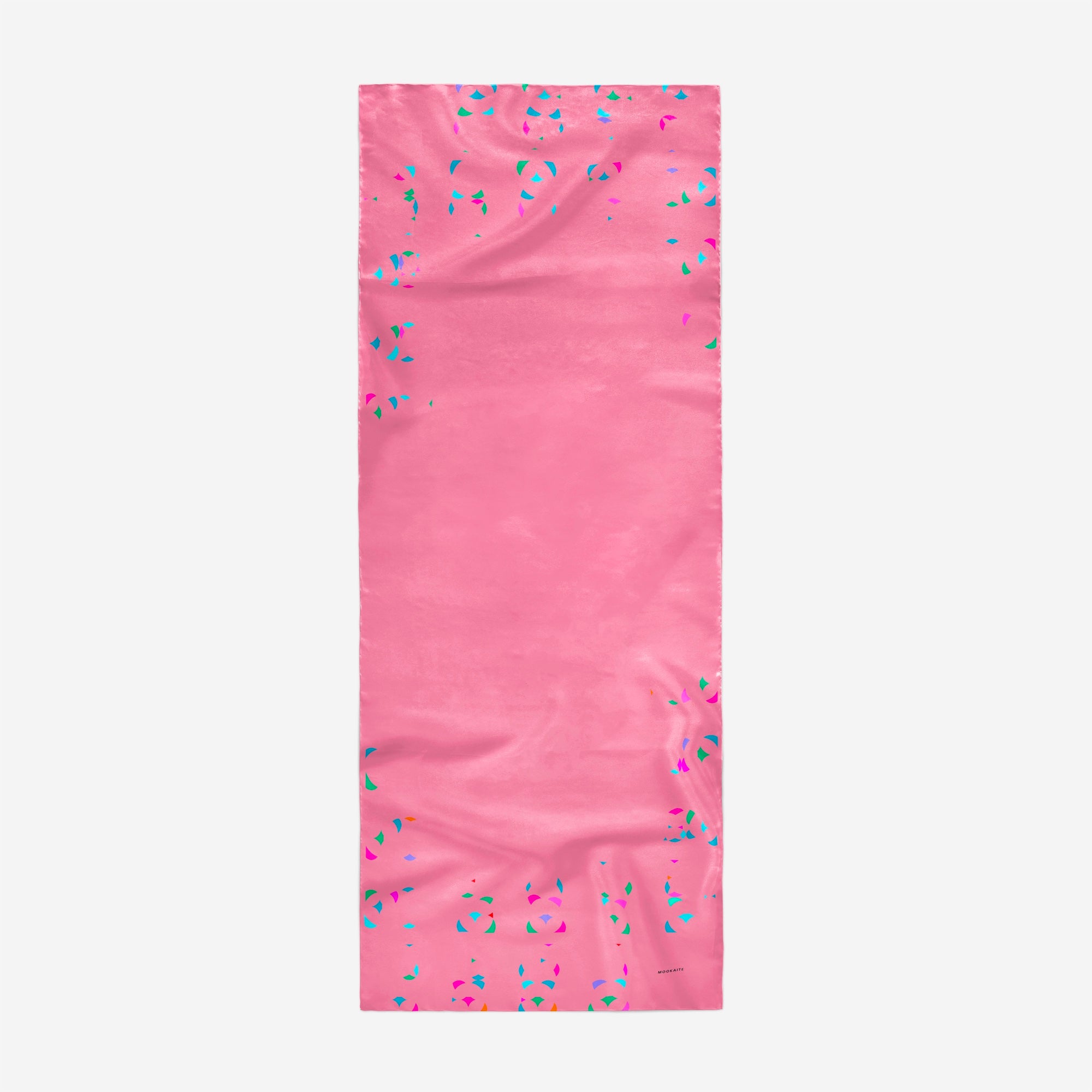 Mookaite colour blocks Scarf / Cotton silk