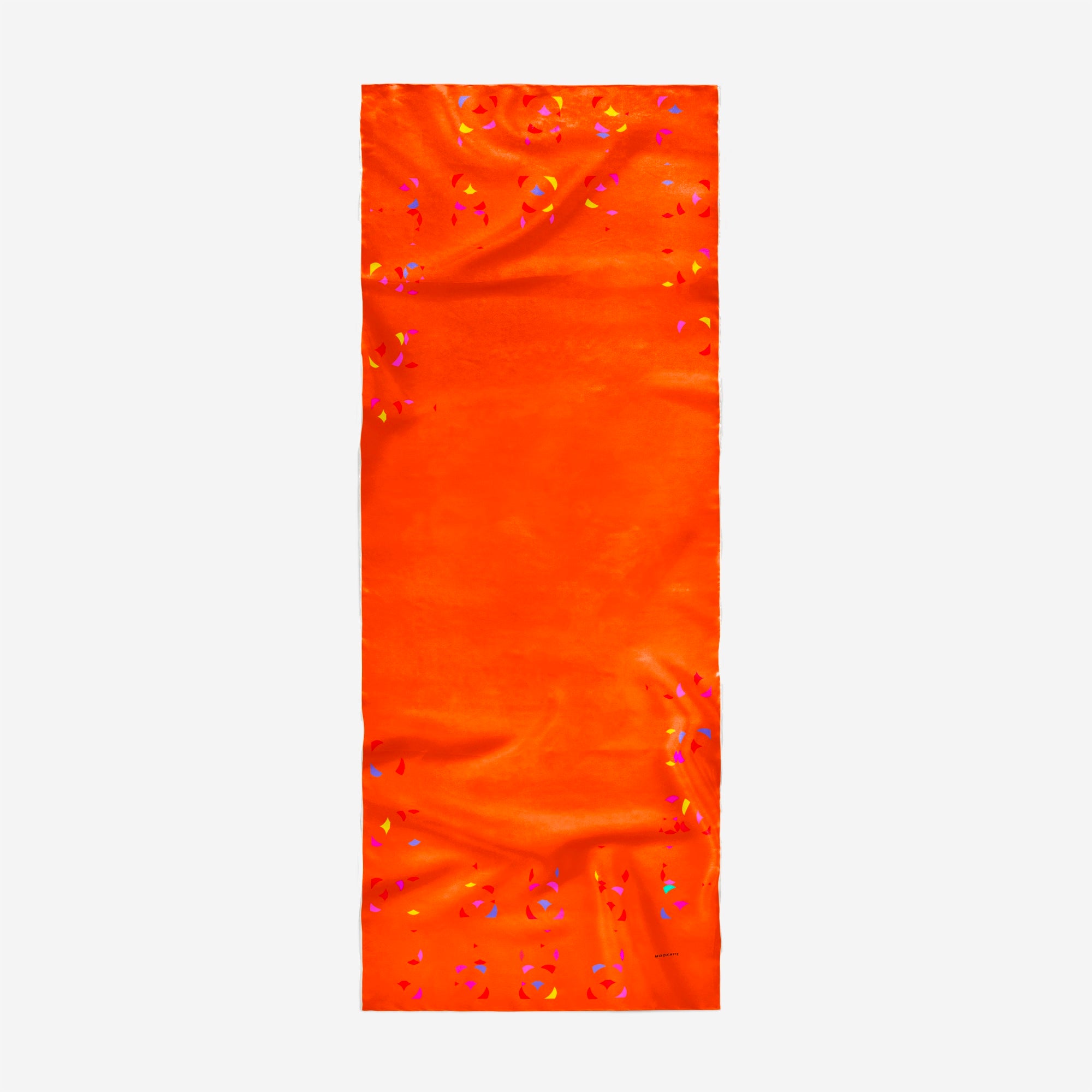 Mookaite colour blocks Scarf / Cotton silk