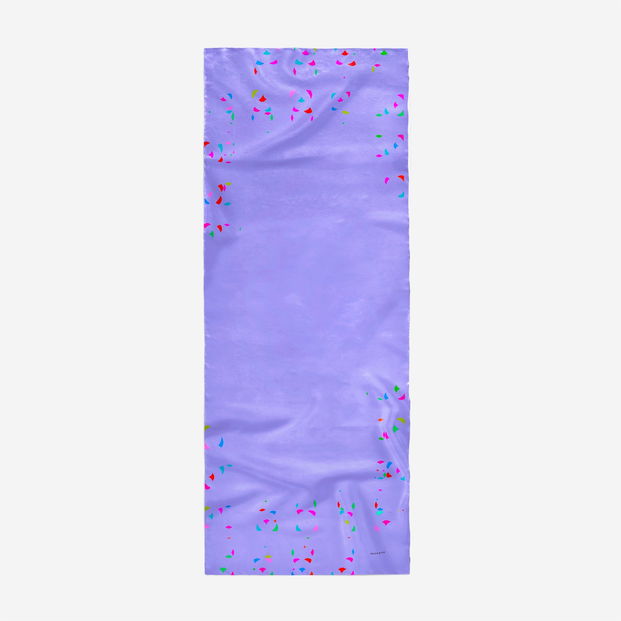 Mookaite colour blocks Scarf / Cotton silk