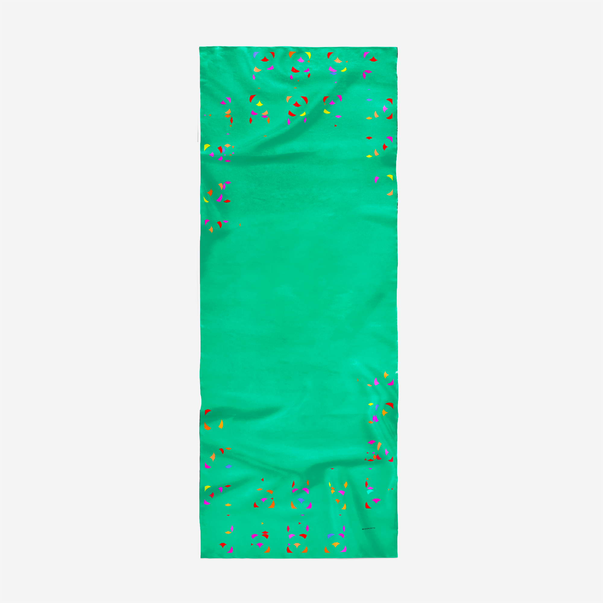 Mookaite colour blocks Scarf / Cotton silk