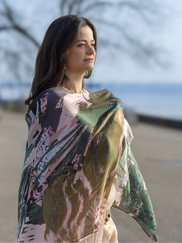 Coastline - Modal & Silk Scarf