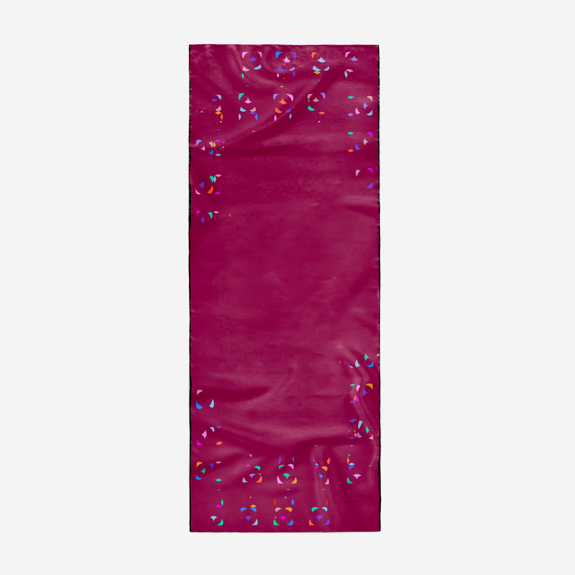 Mookaite colour blocks Scarf / Cotton silk
