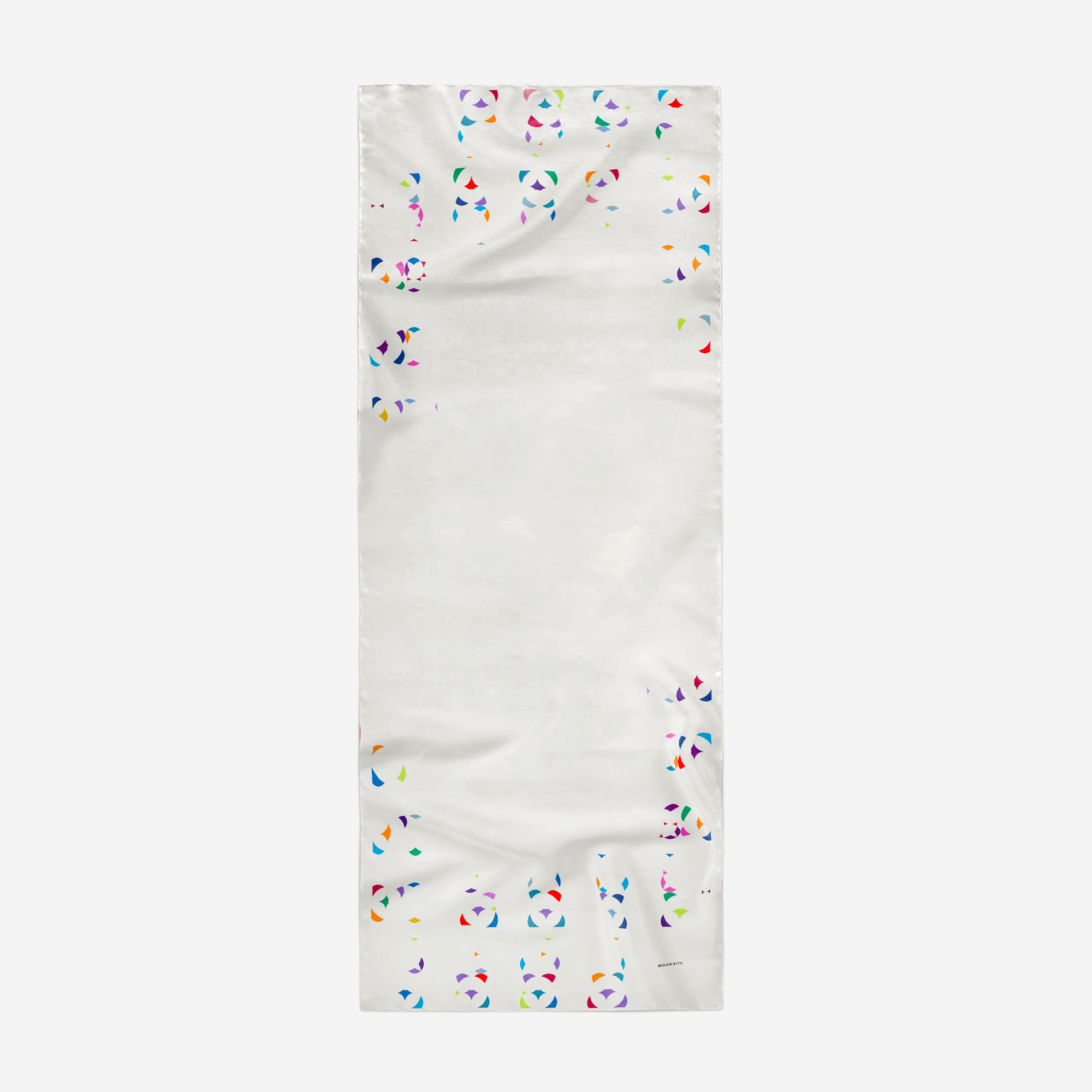 Mookaite colour blocks Scarf / Cotton silk